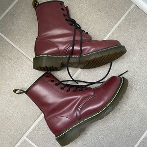 Maroon Doc Martens - only worn a couple times!